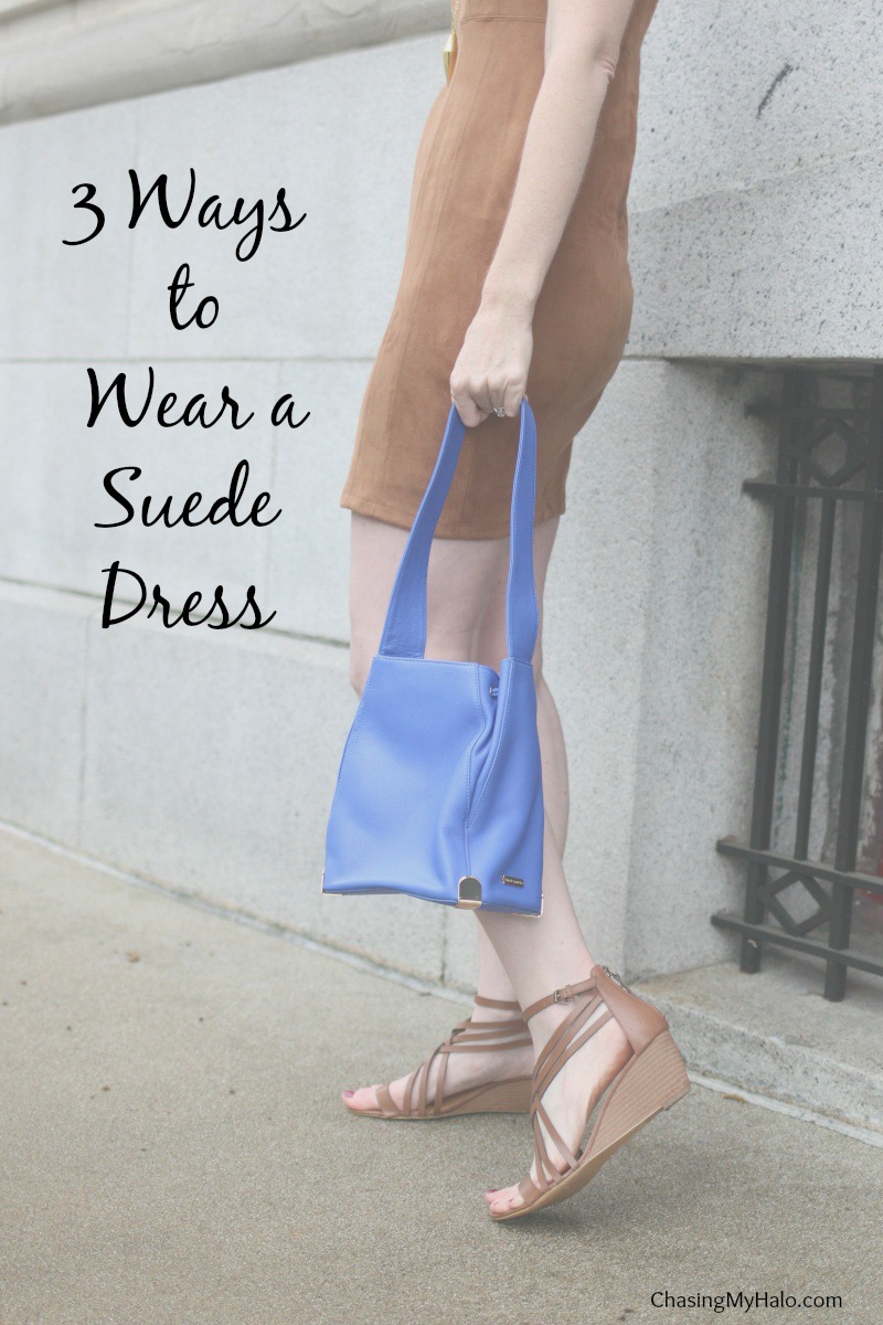 3 Ways to Wear a Suede Dress